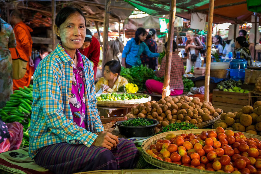 Nyaung Oo Market Bagan Myanmar
